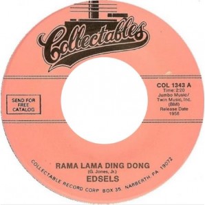 Edsels 'Rama Lama Ding Dong' + 'Bells'  7"