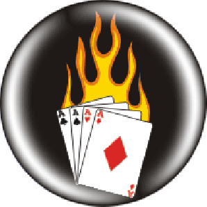 Button 'Burning Cards'