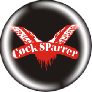 Button 'Cock Sparrer - red/black' *Punk*