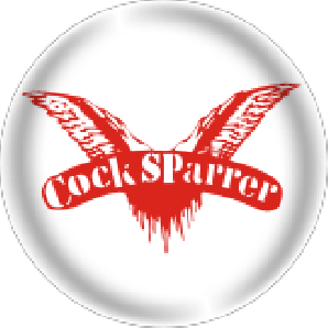 Button 'Cock Sparrer - red/white' *Punk*