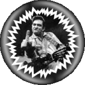 Button 'Johnny Cash - F***finger'