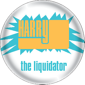 Button 'Harry J - The Liquidator' white