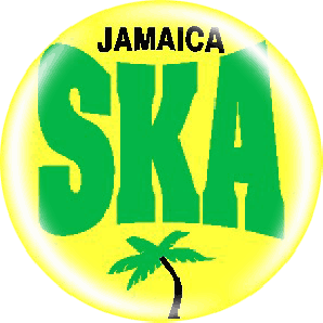Button 'Jamaica Ska - yellow' *Ska*