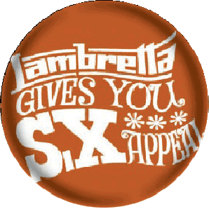 Button 'Lambretta - gives you'