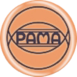 Button 'Pama - Orange'