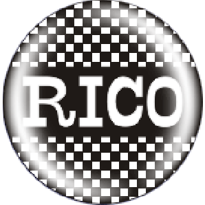 Button 'Rico - Checkers' *Ska*