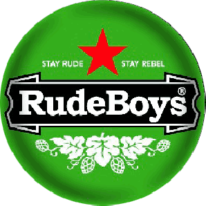 Button 'Rude Boys - green' *Ska*