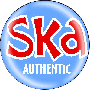 Button 'Ska Authentic - red' *Ska*