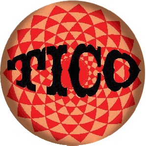 Button 'Tico Records' orange