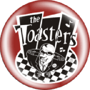 Button 'Toasters - baldy red' *Ska*