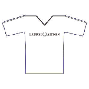 Girlie Shirt 'Laurel Aitken - V-Neck - Soccer' - sizes small, medium, large