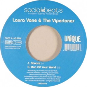 Vane, Laura & The Vipertones 'Steam' + 'A Man Of Your Word'  7"