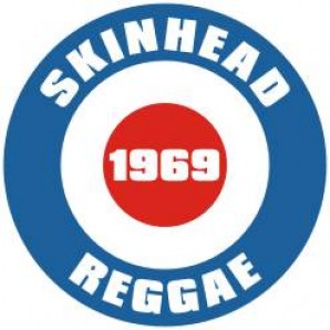 Button 'Skinhead Reggae'  blau/rot