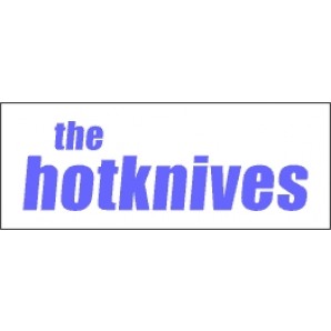 PVC sticker 'Hotknives - angular-white'
