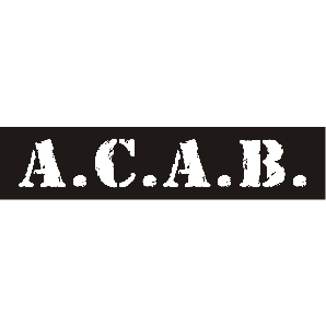 PVC sticker 'A.C.A.B.'