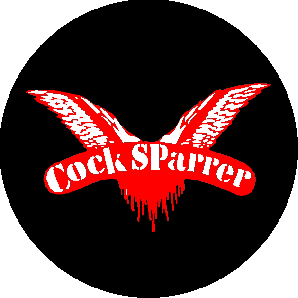 PVC sticker 'Cock Sparrer' round