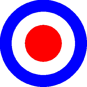 PVC sticker 'Target' round