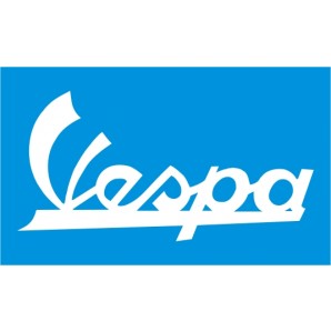 PVC sticker 'Vespa' 50s logo blue