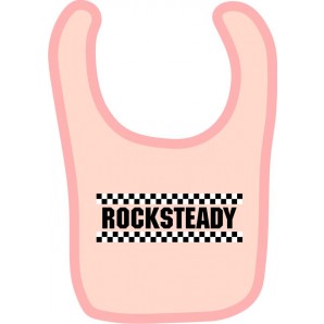 baby bib 'Rocksteady' rose