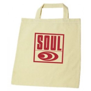 Cotton Bag 'Soul Records' - natural cotton
