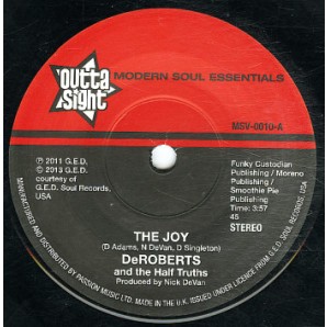 DeRoberts & The Half Truths 'Joy' + Sky High / 'Smoothie Pie'  7"