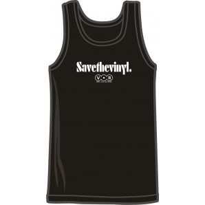 free for orders over  150 €: Tanktop 'V.O.R. - Save The Vinyl' black, all sizes
