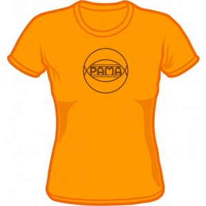 Girlie Shirt 'Pama Records' light orange, all sizes