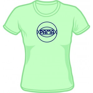 Girlie Shirt 'Pama Records' mint green, all sizes