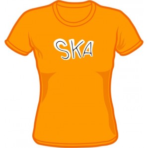 Girlie Shirt 'Ska' orange, all sizes