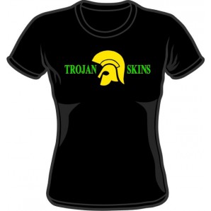 Girlie Shirt 'Trojan Skins' black, all sizes