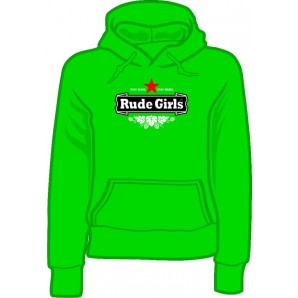 girlie hooded jumper 'Rude Girls - Stay Rude' all sizes