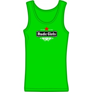 Girlie tanktop 'Rude Girls - Stay Rude' kelley green, all sizes