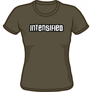 Girlie Shirt 'Intensified' - dark grey, all sizes