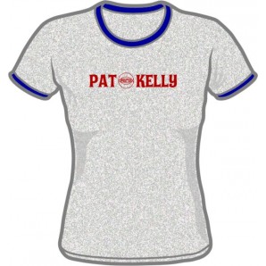 Girlie Shirt 'Pat Kelly' Ringer grey heather - sizes small, medium, large
