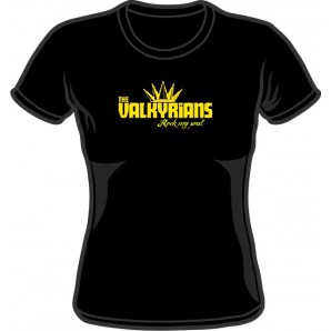 Girlie Shirt 'Valkyrians' black, sizes S - XXL