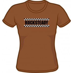 Girlie Shirt 'Rocksteady' chestnut brown, sizes small - XXL