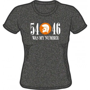 girlie shirt '54 - 46 Was My Number' dark heather grey - sizes M - XXL