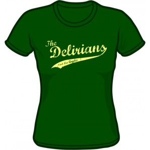 Girlie Shirt 'Delirians' bottlegreen, sizes small - XXL