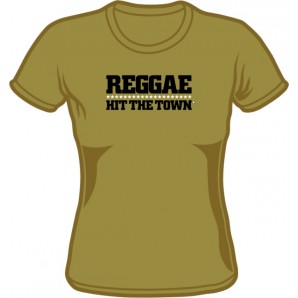 Girlie Shirt 'Reggae Hit The Town' olive - sizes S - XXL