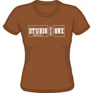 Girlie Shirt 'Studio 1 - Old Logo' chestnut - Gr. S - XXL