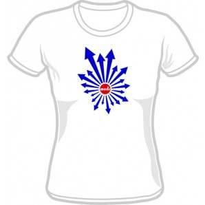 Girlie Shirt 'Mods Style Arrows' white, all sizes