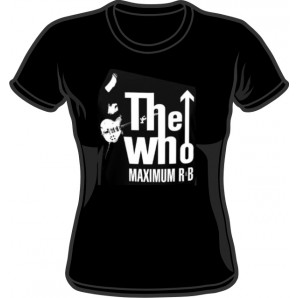  Girlie Shirt 'The Who - Maximum R&B' black, sizes S, M