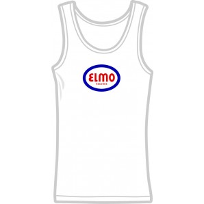free for orders over 100 €: Girlie tanktop 'Elmo Records' white, all sizes