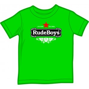 kids shirt 'Rude Boys' kelley green, in five sizes