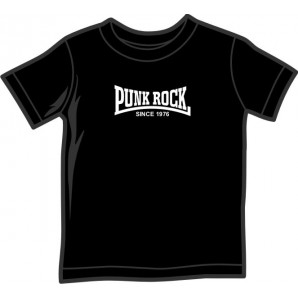 Kids Shirt 'Punk Rock Since 1976' black, various sizes