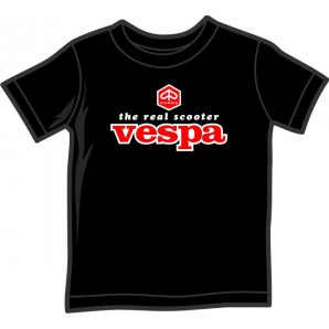 kids shirt 'Vespa - The Real Scooter' black, 5 sizes