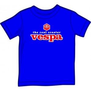 kids shirt 'Vespa - The Real Scooter' royal blue, 5 sizes