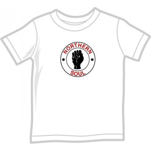 Kids Shirt 'Northern Soul' red/black on white, 5 sizes