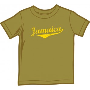 Kids Shirt 'Jamaica' yellow, all sizes