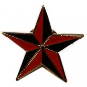 pin 'Nautic Star' black/red